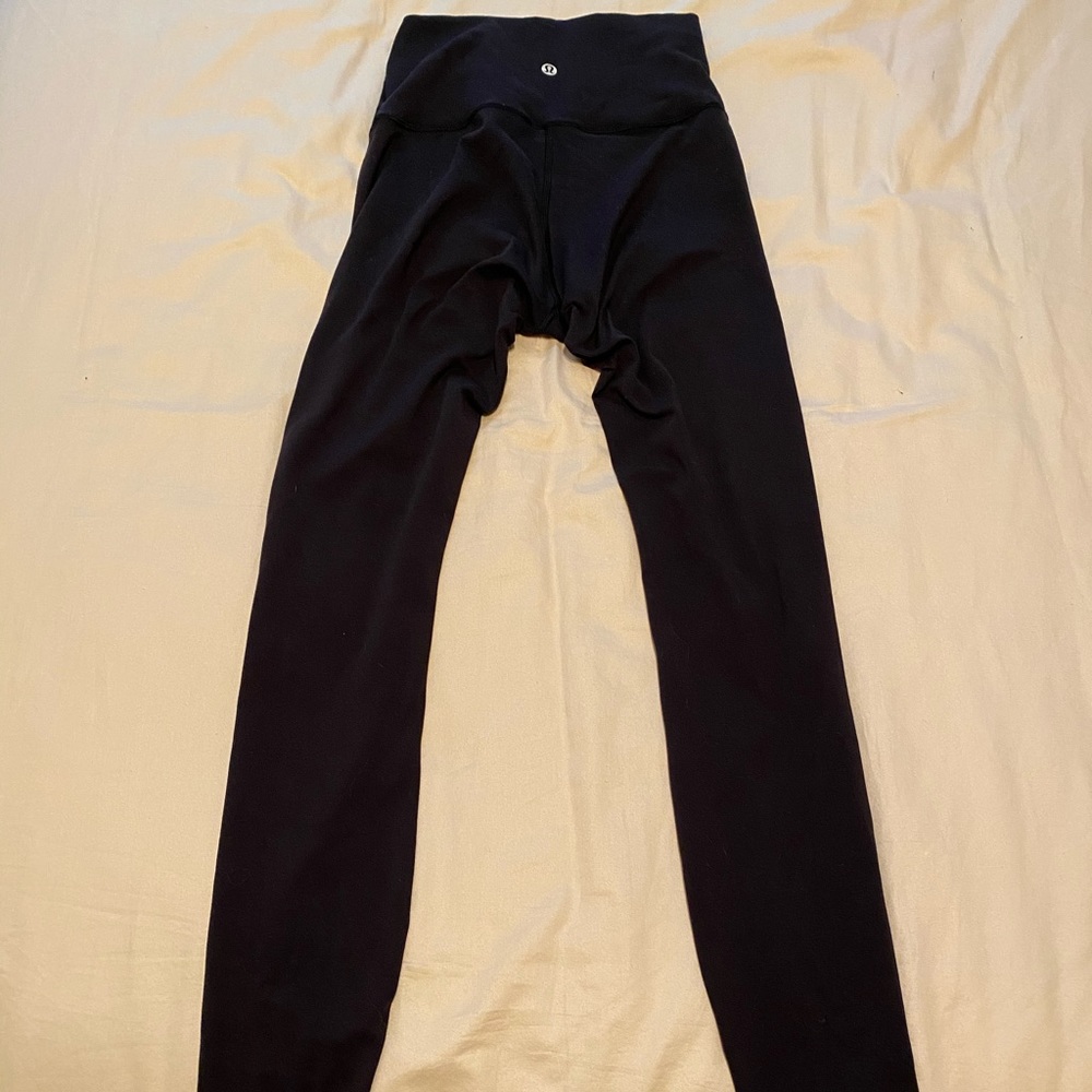 High waisted black wunder under lulu lemon